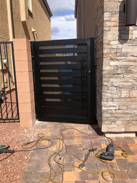 side gate metal fence house|side gate installation near me.